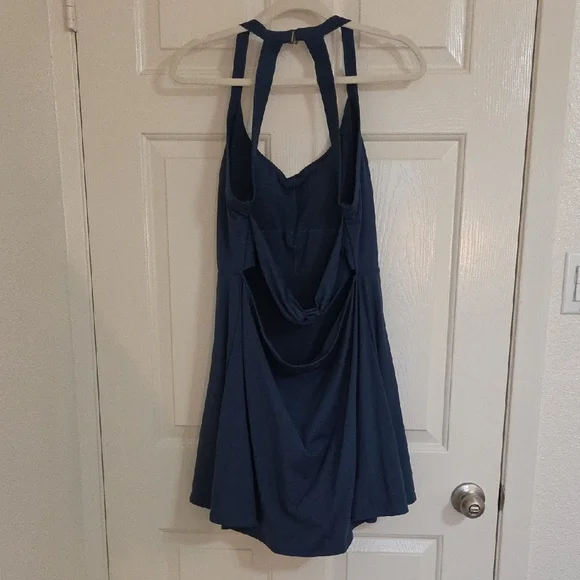 HALARA Navy Blue Mini Dress - Picture 2 of 7